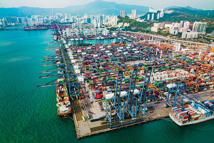 鳥瞰圖 (3), 香港國際貨櫃碼頭