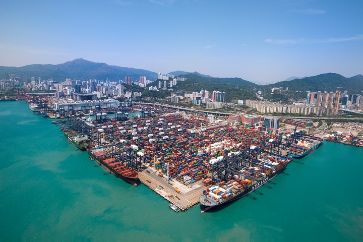 鳥瞰圖 (2), 香港國際貨櫃碼頭